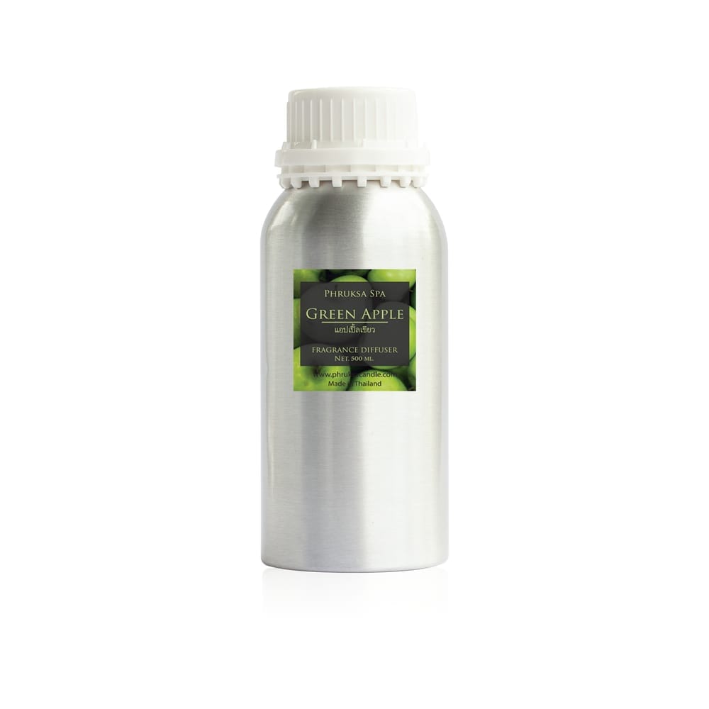ก้านไม้หอมปรับอากาศ PHRUKSA SPA รีฟิล ขนาด 500 มล.  กลิ่น GREEN APPLE